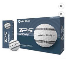 Taylor Made TP5 Stripe Golf Balls White/Black New 12pk