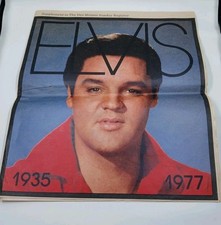 Elvis Death Newspaper, The Des Moines Sunday Register Supplement Vtg 1977 RARE