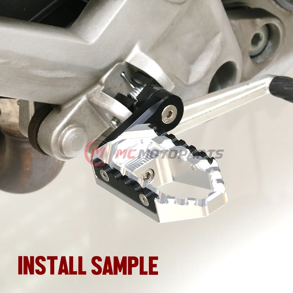 Clavijas plateadas TOUR 40 mm ajustables para Yamaha SCR950 17 18 19 Foto 3 de 4