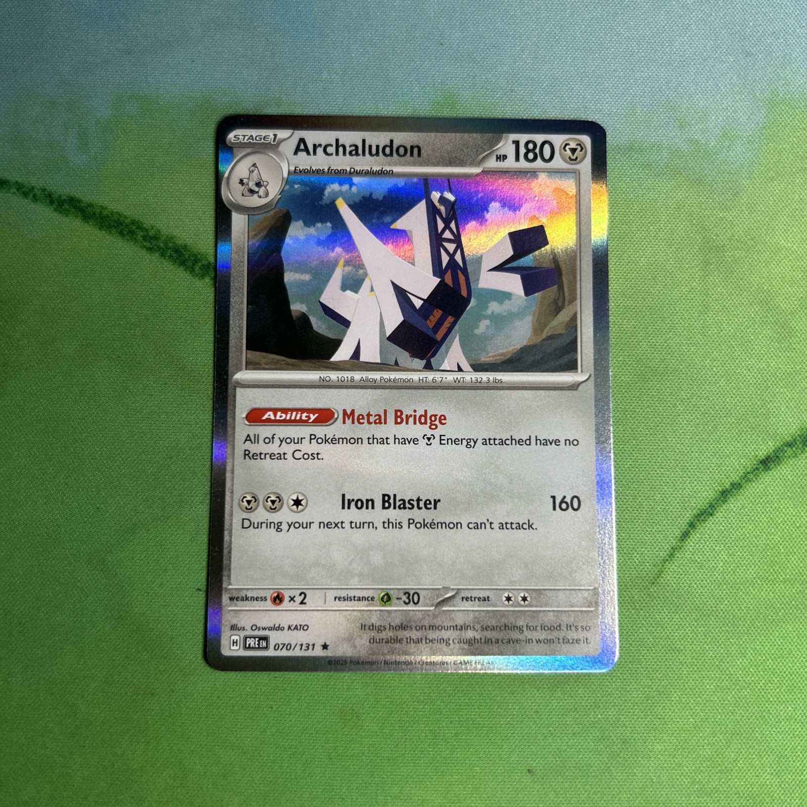 Archaludon Holo 70/131 - NM Prismatic Evolutions Pokemon