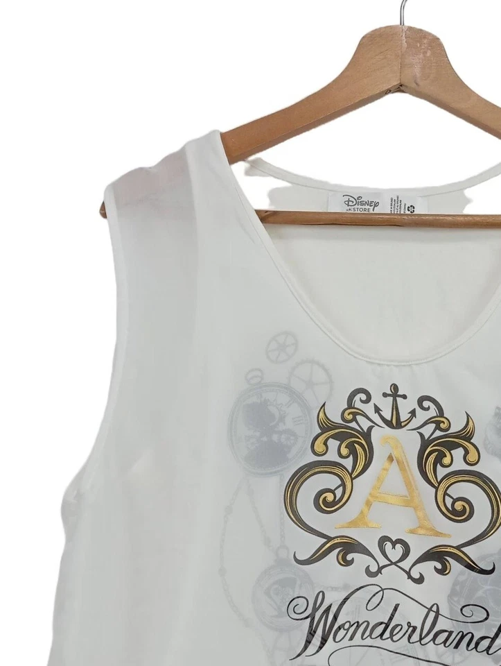 DISNEY Blouse sans manche Dames Blouse T EU 38 blanc style décontracté - Photo 3/4