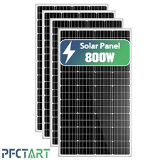 800W 12V Solar Panel High Efficiency Mono Off Grid For Home Garden RV Battery US