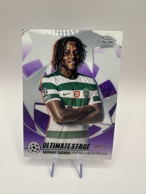 Geovany Quenda 2025/26 Topps Chrome Flagship UCC Ultimate Stage Sporting /75