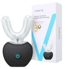 Rechargeable U-Shaped Toothbrush - 360  Ultrasonic Teeth Whitening  Smart Timer
