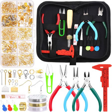 Rustark 951Pcs Jewelry Making Supplies Kit with Jewelry Pliers, Jewelry Wires, J