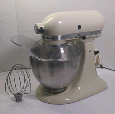 KitchenAid Classic K45SS Ivory 10-Speed Tilt Head Mixer- WORKS GREAT CONDITION!