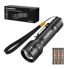 400 Lumens Aluminum LED Flashlight, Zoomable Flashlight with Lanyard&Clip, 4 ...