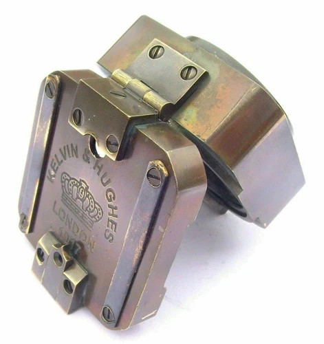 Antique Vintage Brass Solid Kelvin & Hughes 1917 Brunton Compass Handmade Gift - 第 2/10 張圖片