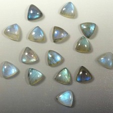 6mm Blue Labradorite Trillion Cabochon For Jewelry Making Gemstone