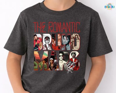 Bruno Mars The Romantic Tour 2026 Vintage Concert Graphic Tee