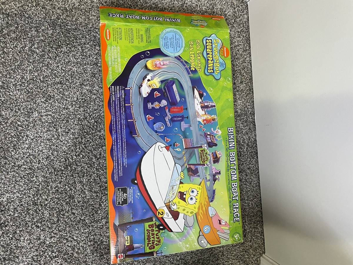 Spongebob Squarepants Bikini Bottom Boaters Rev Up Racers Con Bob Esponja Y Patrick, A Partir De 3 Años