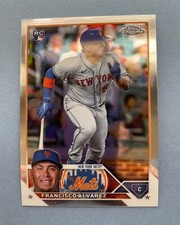 2023 Topps Chrome Baseball Francisco Alvarez #203 Rookie RC New York Mets