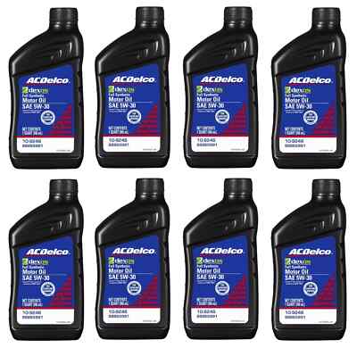 8 Quarts - ACDelco FULL SYNTHETIC SAE 5W-30 GEN 2 Dexos1 Motor Oil