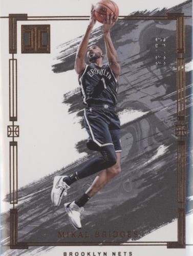 Mikal Bridges 2023-24 Hoops #7 City Edition Hyper Red #/99
