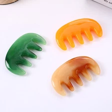 3Pcs Unisex Five-tooth Comb Head Massage Comb Head and Hair Care Tool Daily Use