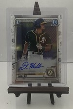 Drew Millas 2020 Bowman Chrome Auto 1st Bowman CPA-DM a's.