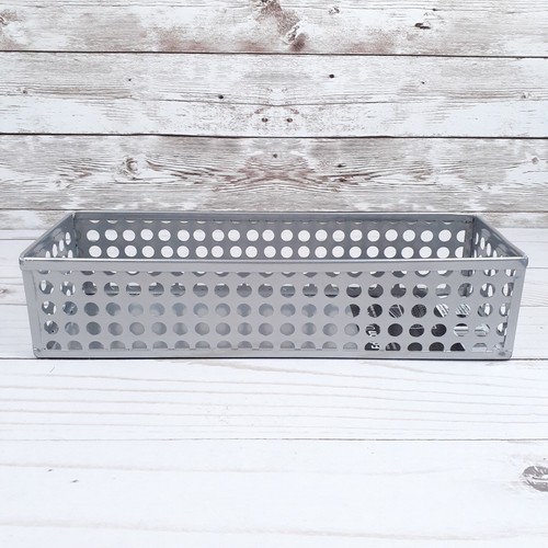 Edison Drawer Store Metal Organizer 3x9 in Silver - Picture 2 of 4