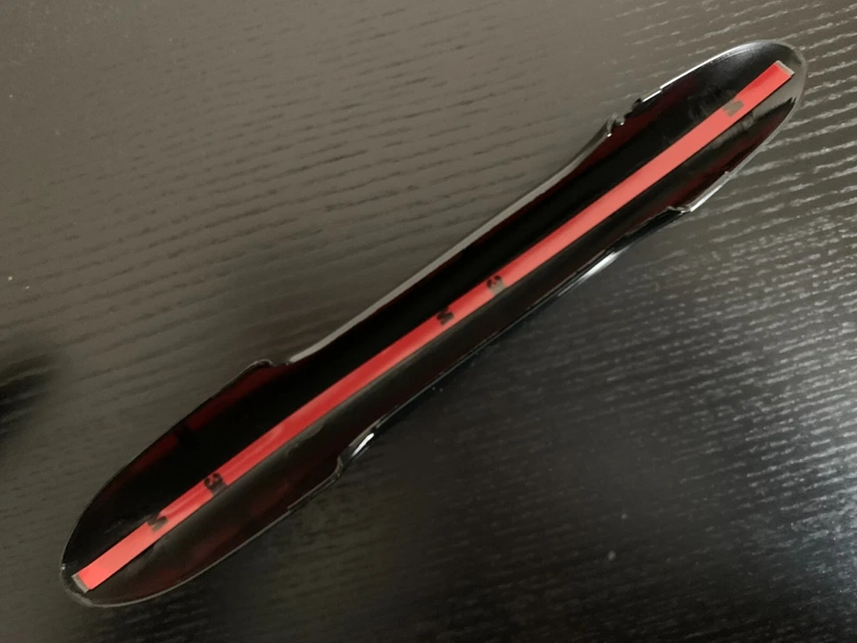 MINI F56 F57 LCI 2018+ NEGRO BRILLANTE INSIGNIAS DE MANIJA DE PUERTA CUBIERTAS DE COMBUSTIBLE COOPER S JCW - Imagen 2 de 3