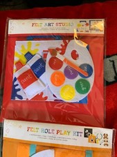 Felt Role Play Kit Lot of 6 - 2 cooking, 2 doctor, 1 vet, 1 painter