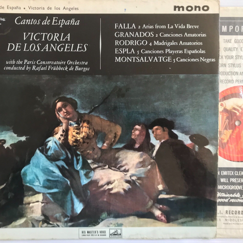 Victoria De Los Angeles French Recital, Spanish Songs, Cantos Espana HMV ALP x3 - Picture 6 of 12