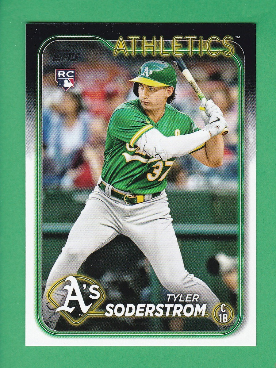 2024 Topps Series 1 #244 TYLER SODERSTROM RC Oakland Athletics A's ROOKIE CARD