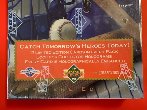 1992 Upper Deck MInor League Baseball Sealed Wax Box JETER, CHIPPER JONES RC's🔥 - Picture 2 of 6