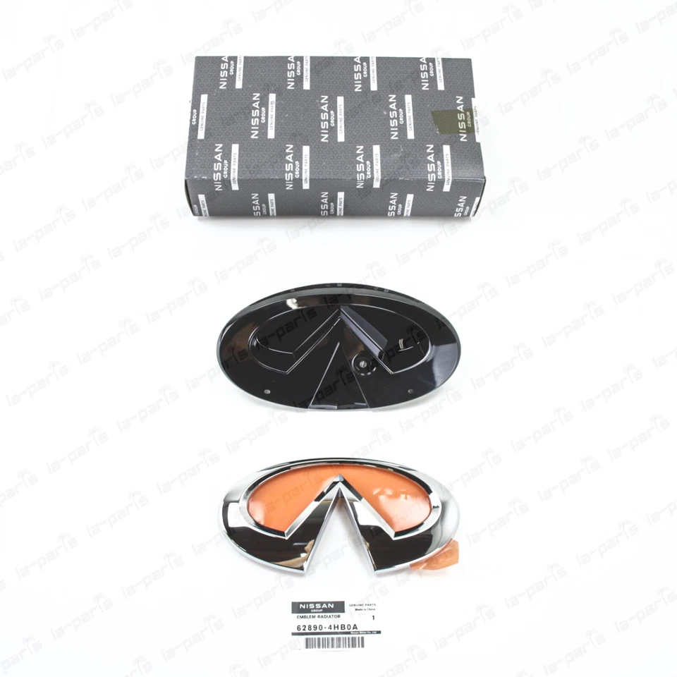 Nuevo Genuino Infiniti 2018-2022 Q50 Parrilla Delantera Emblema Con Soporte Base SET Foto 2 de 4