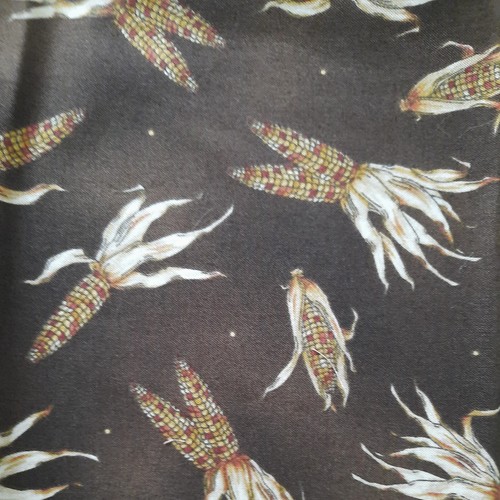 Fields Of Gold Maywood Studio Kris Lammers 44" X 18" Fabric Corn Brown Harvest - Picture 2 of 7
