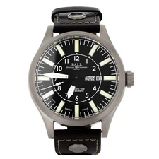 Ball Watch Co. Engineer Master II Aviator Stainless Steel Black Dial 45mm NM1080
