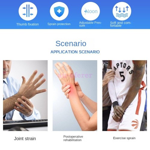 Thumb Support Brace CMC Joint Immobilizer Pain Relief Left/Right Wrist Support - Picture 11 of 17