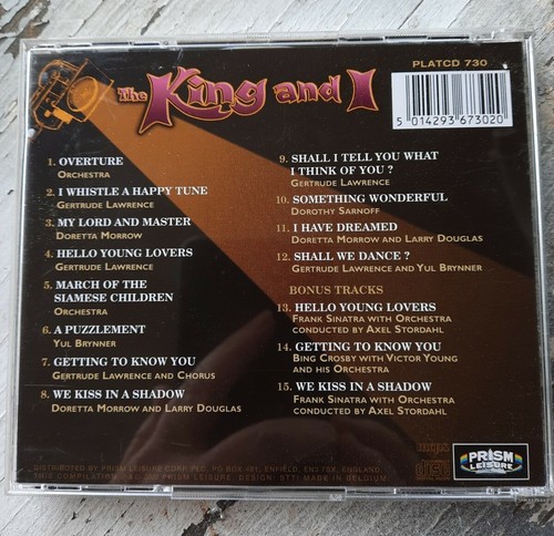 The King And I 15 Original Recordings CD Broadway Musicals Series - Picture 2 of 6