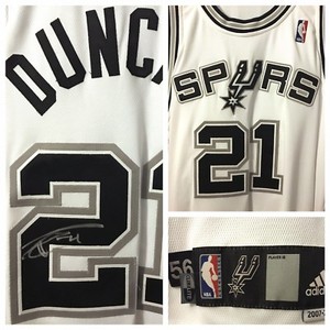 signed tim duncan jersey