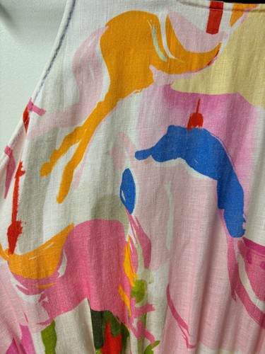 LEO LIN Carousel Rainbow Cut Out Dress Races Party Size 14 AU - Picture 7 of 7