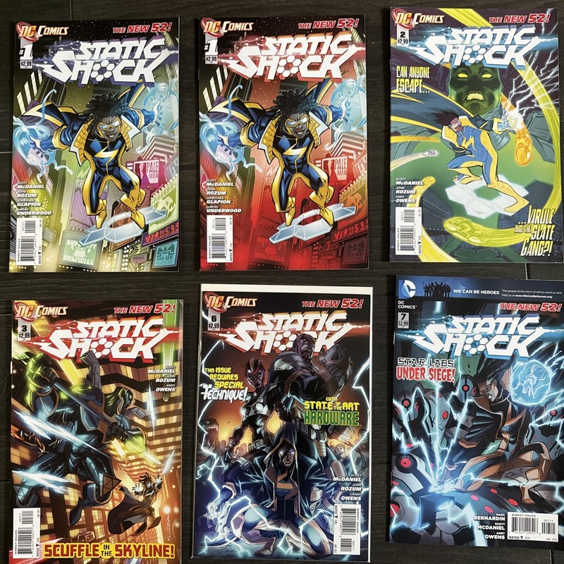 STATIC SHOCK / Lot of 6 Books / Comics / New 52 / Check Photos