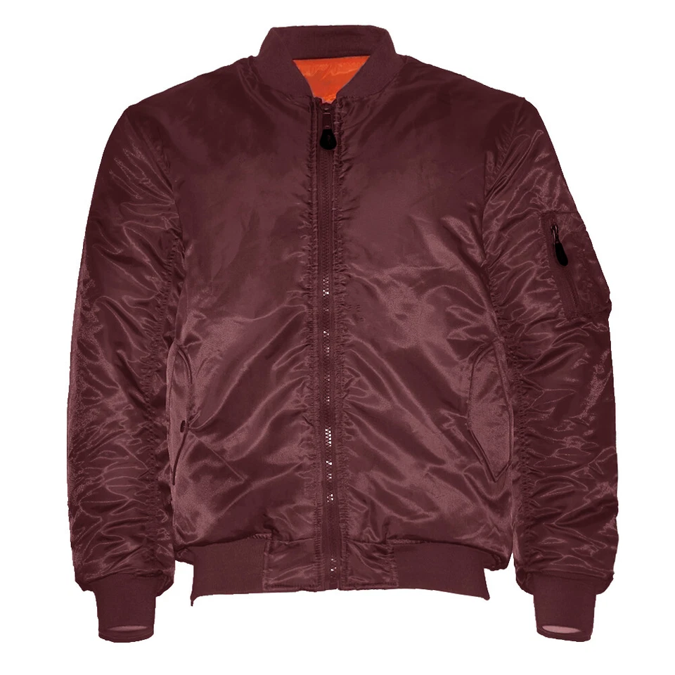 Chaqueta Para Hombre Premium Acolchada Resistente al Agua Reversible Vuelo Bombardero Prendas Exteriores Foto 3 de 4