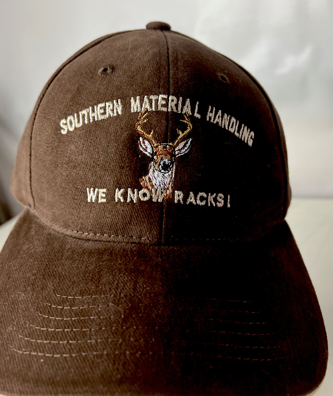 Southern Material Handling Ball Cap Hat WE KNOW RACKS! Deer Logo Adjustable