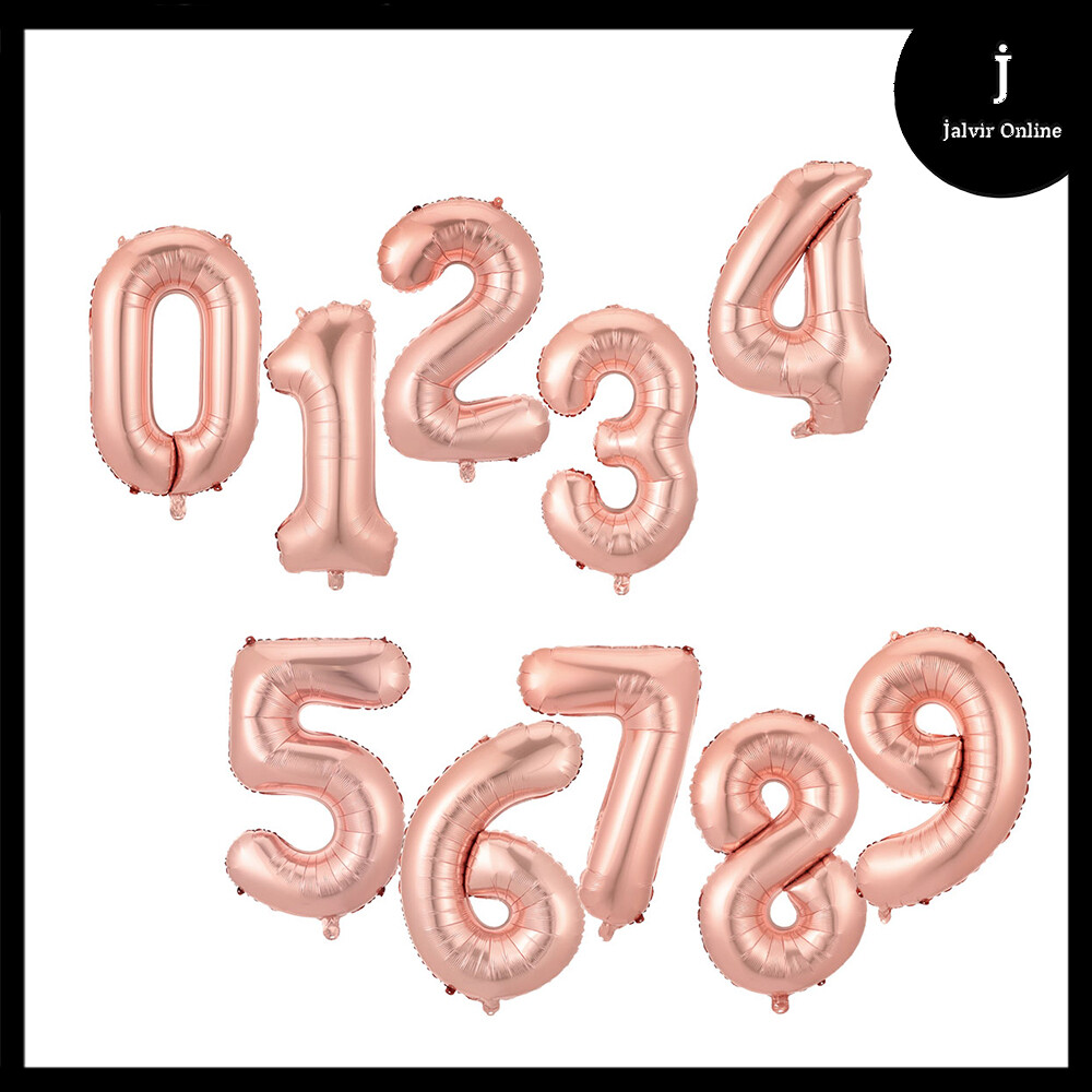 ;Self Inflating 16" INCH Foil Number BALLOONS Happy Birthday Balloons