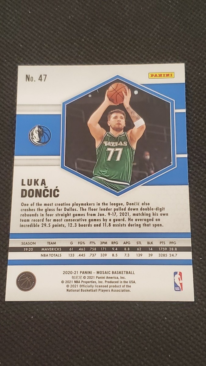 その他 2020 Luka Doncic #47 Green Mosaic 2020 Panini Mosaic #47 Luka Doncic Reactive Green Mosaic