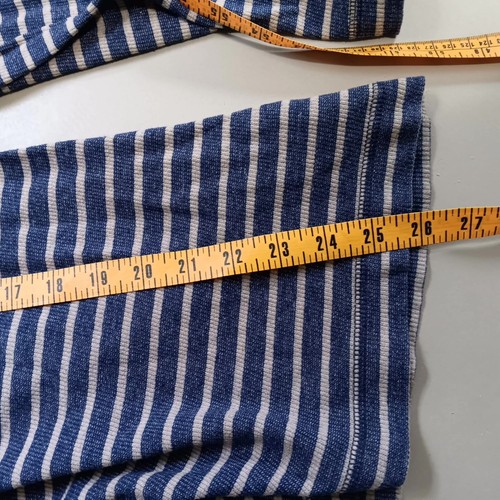 Hollister Hanley T-Shirt Mens Size Large Blue White Stripe Pullover Long Sleeve - Picture 7 of 7