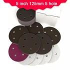 5 inch 125mm 5-Hole Wet Dry Sponge Sandpaper 300-2000Grit Sanding Disc Hook Loop
