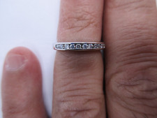 14K White Gold Diamond Wedding Band Diamond 1/2 Carat F-VS2   Value 3,500