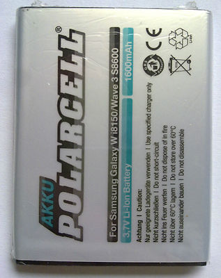 POLARCELL PC1203 3.7V 1600mAh Li-ion For SAMSUNG Galaxy W i8150 Wave 3 S8600