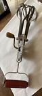 Collectible A & J High Speed Beater Handmixer Egg Beater Wooden Handles