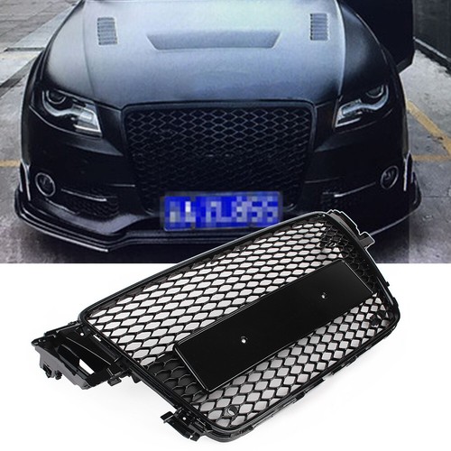 BLACK HONEYCOMB SPORT MESH RS5 STYLE HEX GRILLE GRILL Fit 08-12 AUDI A5/S5 B8 8T