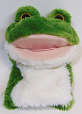 Frog Toad Plush Hand Puppet Soft Stuffed Animal Puppet for Kids Adults Teaching