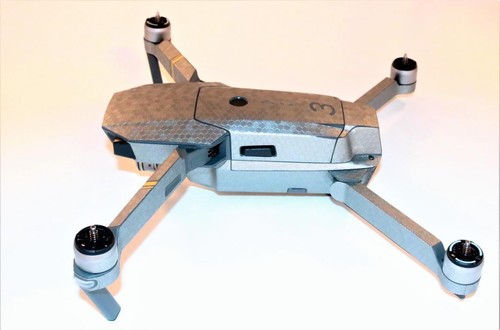 DJI MAVIC PRO/PLATINUM - SKIN - HONEYCOMB SILBER - 3-5 Batterien /Drohne/Zubehör - Picture 6 of 12