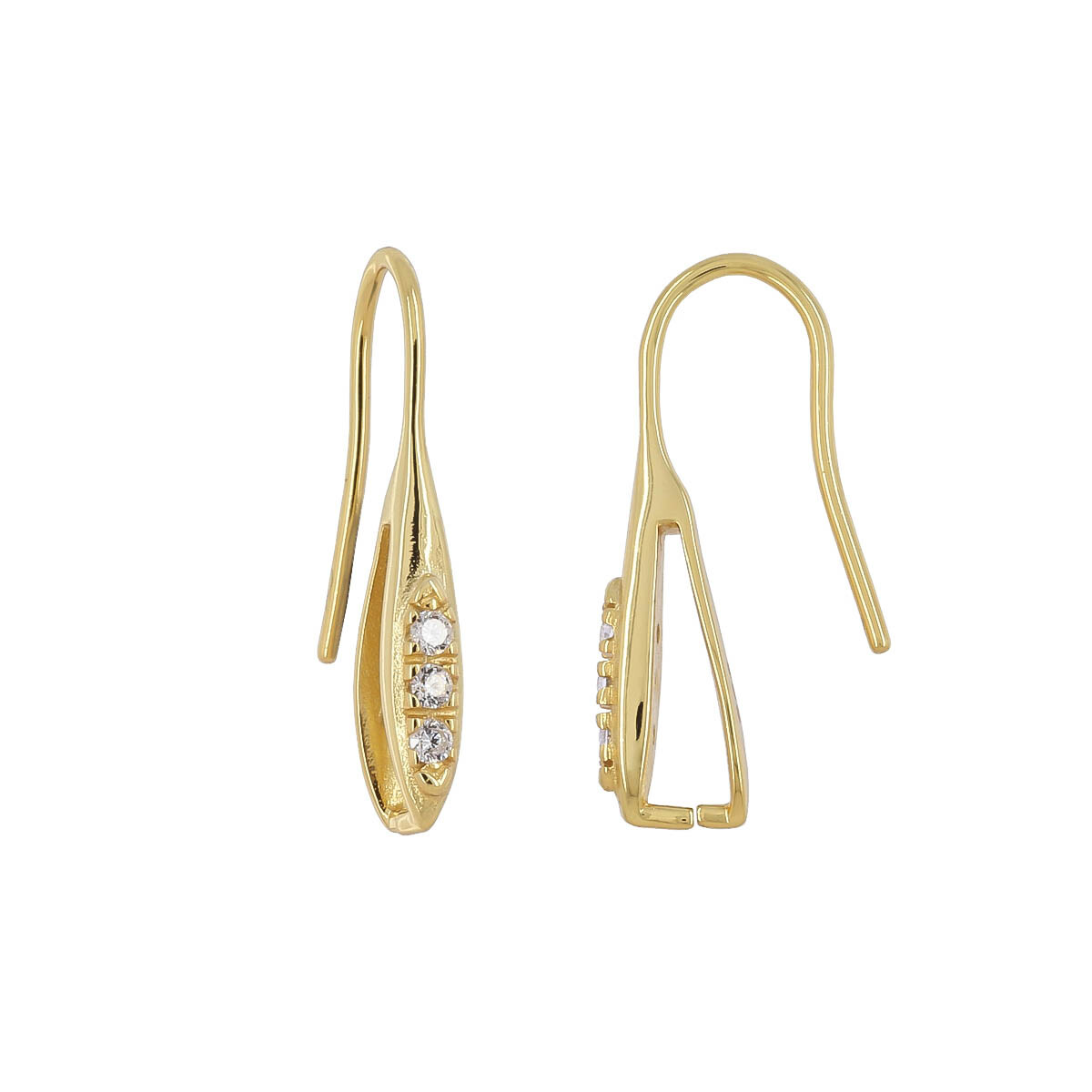 120Pcs Earring Hooks 925 Sterling Silver Earring Hooks Ear Wire