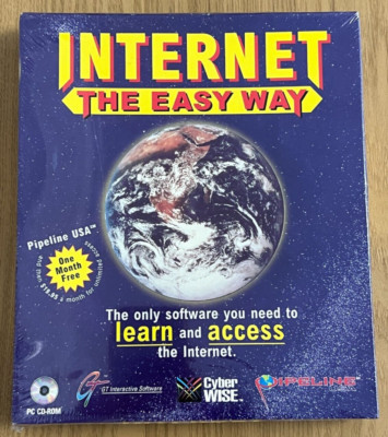 Internet the Easy Way Vintage 1995 PC CD-ROM - Neu Sealed - ️Retro Geschenkidee ️