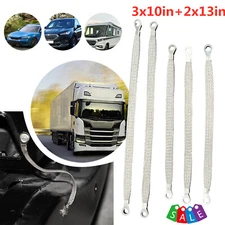 5pcs Set Universal Truck Car SUV RV Motor Ground Strap 3x 10in and 2x 13in Kit