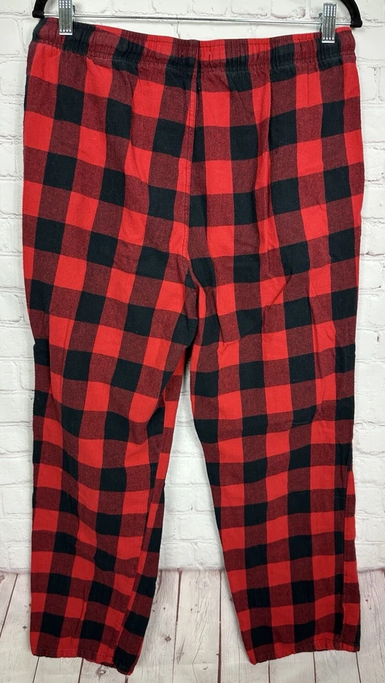 Old Navy red buffalo plaid Flannel Pajama Sleep Lounge Pants Sz L - Image 3 of 4